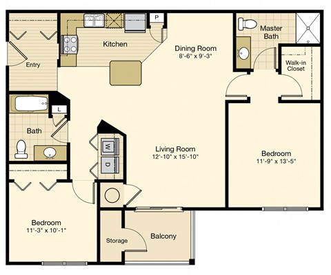 a floor plan of a home